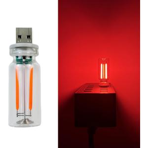 Dimmable Red USB Touch Control Led Lights for Car, Cute Red Interior Truck Lights, Retro Led Night Light Ambient Lighting, Glass USB Mood Lamp Bedroom, Car Accessories for Men Women