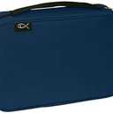 Divinity Boutique Bible Cover Basic Navy, Compact (21448) | 5" x 7.5" x 2"