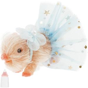 Silicone Pig Set, Realistic Pig Toys with Nursing Bottle & Headband & Apron, Reborn Interesting Silicone Animals with Clothes for Kids Boys Girls