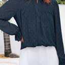 PRETTYGARDEN Women's Lace Long Sleeve Button Down Blouse (S)