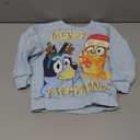 Bluey Ugly Christmas Sweater Kids, Toddlers Crew Neck Long Sleeve Christmas Sweatshirt Sweater Pullover, Gifts for Girls (2-3T)