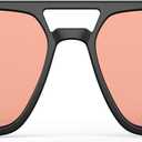 Goiteia FL-Rose Migraine Glasses,Blocks 480520 nm Light, Light Sensitivity Glasses for Fluorescent LED Glare,Photophobia