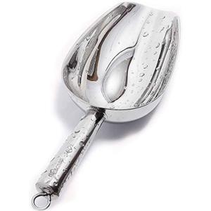 JBscoop Stainless Steel Ice Scoop, Small Metal Food Candy Scoop for Kitchen Bar Party Wedding - 6 Oz