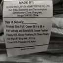 Queen Size Down Comforter - All Season Ultra Soft Goose Down & Feather Fiber Fill, Luxury Hotel Dark Gray Duvet Insert with Corner Tabs (88" X 88")