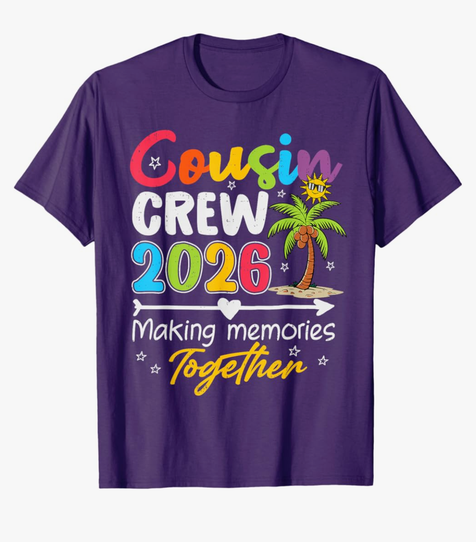 Cousin Crew 2026 Making Memories Family Matching Vacation T-Shirt Size S