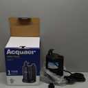 Acquaer Submersible Water Pump 1/6 HP Sump Pump Thermoplastic Utility Pump Small Electric Water Pump 1750GPH Water Remove for Basement Hot Tubs Garden Pool Cover Draining with 10 ft Cord