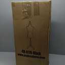 FDW Manikin 60-67 Height Adjustable Female Dress Model Display Torso Body Tripod Stand Clothing Forms (Black)