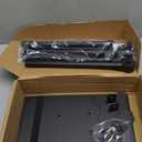 Projector Stand Tripod Adjustable, Laptop Height from 23.5 to 46.5 inches with Gooseneck Phone Holder, Floor for Office, Home, Stage, Studio, DJ Racks Holder Mount, 23.5inch-46.5inch (Black)