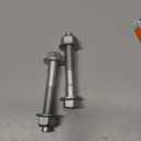 Pair of M14 Front or Rear Shock Absorber Mount Bolt & Nut Kits Compatible with Dodge Ram1500,Ram2500,Ram3500,Ram4500,Ram5500 Replace#:6502818, 6502698