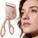 Heated Eyelash Curler, Rechargeable Electric Eyelash Curler, 3-Level Temperature Control, 24 Hour Long Lasting Curl, Suitable for All Beauty Enthusiasts