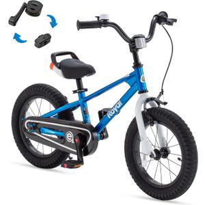 RoyalBaby EZ Kids Bike 12 14 16 18 20 Inch Balance Pedal 2-in-1 Training Bicycle Boys Girls Ages 3 to 12 Years Easy Learn for Beginners