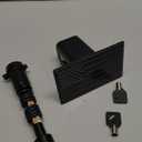 METOWARE Trailer Hitch Covers, Heavy American Flag Metal Hitch Cover for 2 Inch Receivers, Tow Hitch Covers for Trucks Accessories (with Anti-Rattle 5/8-Inch Diameter Hitch Lock)