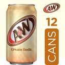 A&W Cream Soda, 12 fl oz cans, 12 pack
