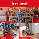 CRAFTSMAN CMXZVBE38759 2-1/2 in. x 20 ft. POS-I-LOCK Wet Dry Vac Hose Attachment Kit, Industrial-Grade Shop Vacuum Replacement Hose, Fits Most Wet/Dry Vacuums with a 2-1/2 in. Diameter