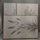 Anyzal Extral Large Botanical Framed Wall Art 24x36 Inch Neutral Floral Canvas Wall Decor Minimalist Beige Wildflower Painting for Living Room Bedroom Dining Room Set of 3