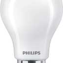 PHILIPS LED 60W A19 2-Pack Ultra Definition Daylight (5000K) 800 Lumen (8W = 60W) Dimmable Frosted Flicker-Free Light Bulbs
