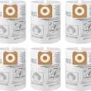 6 Packs A Fable 16 and 20 Gallon Wet/Dry Vacuum Collection Bags replace for Craftsmanshop vec and riged CMXZVBE38749, Universal Vacuum Filter Bags