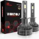 H1 Bulbs, Ultra Bright H1 Light Bilbs, Plug-N-Play Installation, 6500K Pure White, IP68 Waterproof, Pack of 2