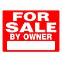 Hillman 840241 For Sale By Owner Sign with Space for Fill In, Red and White Heavy Duty Plastic, 18x24 Inches 1-Sign