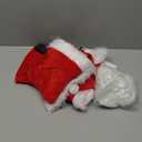 9PCS Santa Claus Costume for Kids: Velvet Christmas Suit Set with Accessories for Holiday Party Cosplay (Medium(8-10 Years))