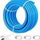 VEVOR PEX-B Pipe 1 Inch X 3 Feet,Non-Oxygen Barrier Flexible Pipe Tubing,Blue for Hydronic Radiant EVOH Floor Heating, Water Plumbing Applications with Cutter& Clamps