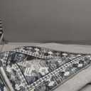 Washable Area Rugs - Perfect for Living Room, Bedroom, Kids Room, Nursery - Stain & Water Resistant Non-Slip, Pet & Child Friendly, Vintage Tribal Area Rugs (Grey, 4' x 6')