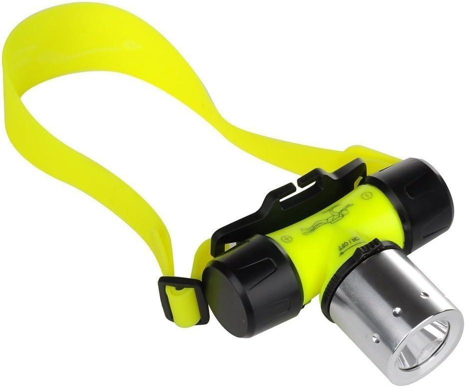 BESTSUN Diving Headlamp, 1800 High Lumen Diving Swimming Headlamp Light Waterproof Underwater Diving Head Flashlight Diver Submarine Head Torch Scuba Safety Lights (Only headlamp)