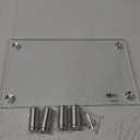 WALI Glass Monitor Stand Riser for Desk,Height Adjustable Computer Monitor Riser, Clear Monitor Stand for Laptop TV Computer Screen, Desk Organization, Office Supplies (GTT001), 16 X 10 inch, Clear