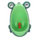 Potty Training Urinal for Boys, Kids Wall Mounted Toilet with Funny Aiming Target, Cute Cartoon Animal Shape Potty for Toddlers Children, Green Standing Urinal