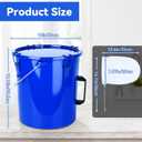 Fryer Grease Bucket, 6 Gallon Oil Disposal Caddy with Rustproof Coating, Steel Oil Bucket with Lid, Lock Clips and Handle, Oil Transport Container with Strainer Bags