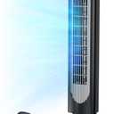 Pelonis 36-Inch Tower Fan for Bedroom  Oscillating Tower Fan with Remote Control  Indoor Quiet Fan with 3 Speeds, 4 Modes and 15-Hour Timer  ETL Certified (Black)