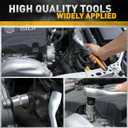 18-Pieces Impact Socket Extension Set: 1/4", 3/8" & 1/2" Drive Socket Extension Bar, Socket Adapter Set, Swivel Universal Joints & Impact Coupler