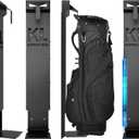 Wall Mount Golf Bag for Garage, Carbon Steel Silent Sliding Rail Golf Bag Holder Wall Mount Rack, Golf Bag Storage Organizer for Golfing Clubs, Home, Basement - 2 Pcs