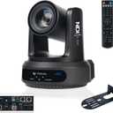4K NDI PTZ Camera 60FPS, 4KP60 AI Auto-Tracking 20X Optical Zoom Video Conference Camera 1/1.8 UHD CMOS 8.42MP with USB 3G-SDI HDMI LAN Outputs POE Live Streaming for Church Worship Conference Events
