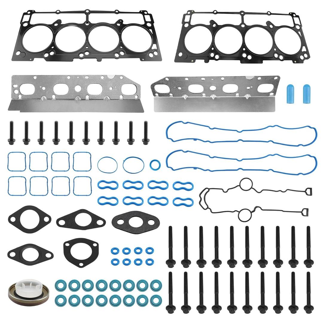 HS26423PT 5.7L Full Cylinder Gasket Set with Head Bolts, Compatible with 2009-2020 Dodge Ram 1500 2500 Challenger Charger Durango Chrysler 300 5.7 V8 Engine, Replace# ES72200 TCS46169