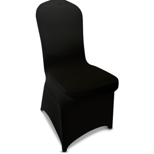 100 Pieces Black Chair Covers - Versatile Stretch Polyester Spandex Dining Chair Slipcovers for Dining, Party, Wedding, Banquet, and More