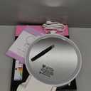 Auxmir 30X Magnifying Mirror, Double Sided 1X /30X Makeup Mirror with Light, Folding Lighted Rechargeable Beauty for Travel, Rotating 3 Color Lights, Dimmable Touch Screen