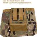 Xndsevo - Dump Pouch Tactical Belt Molle Mag Pouches, Roll Up Foldable Recovery Utility Magazine Tool Waist Storage Bag (desert)