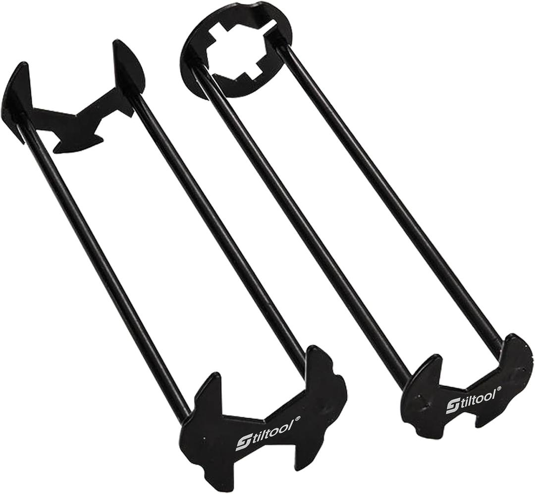 Basin Wrench 2PCS Multifunctional Sink Wrench 7 Sizes Faucet Tool Four-jaw Hex Spanner Universal Plumbers Tool for Tight Spaces Kitchen Bathroom Home