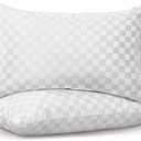 King Size Pillows 2 Pack, Soft and Skin Friendly Down Alternative Pillow Set of 2 for Sleeping, Breathable Pillow for Back, Stomach or Side Sleepers, 20 * 36 Inches