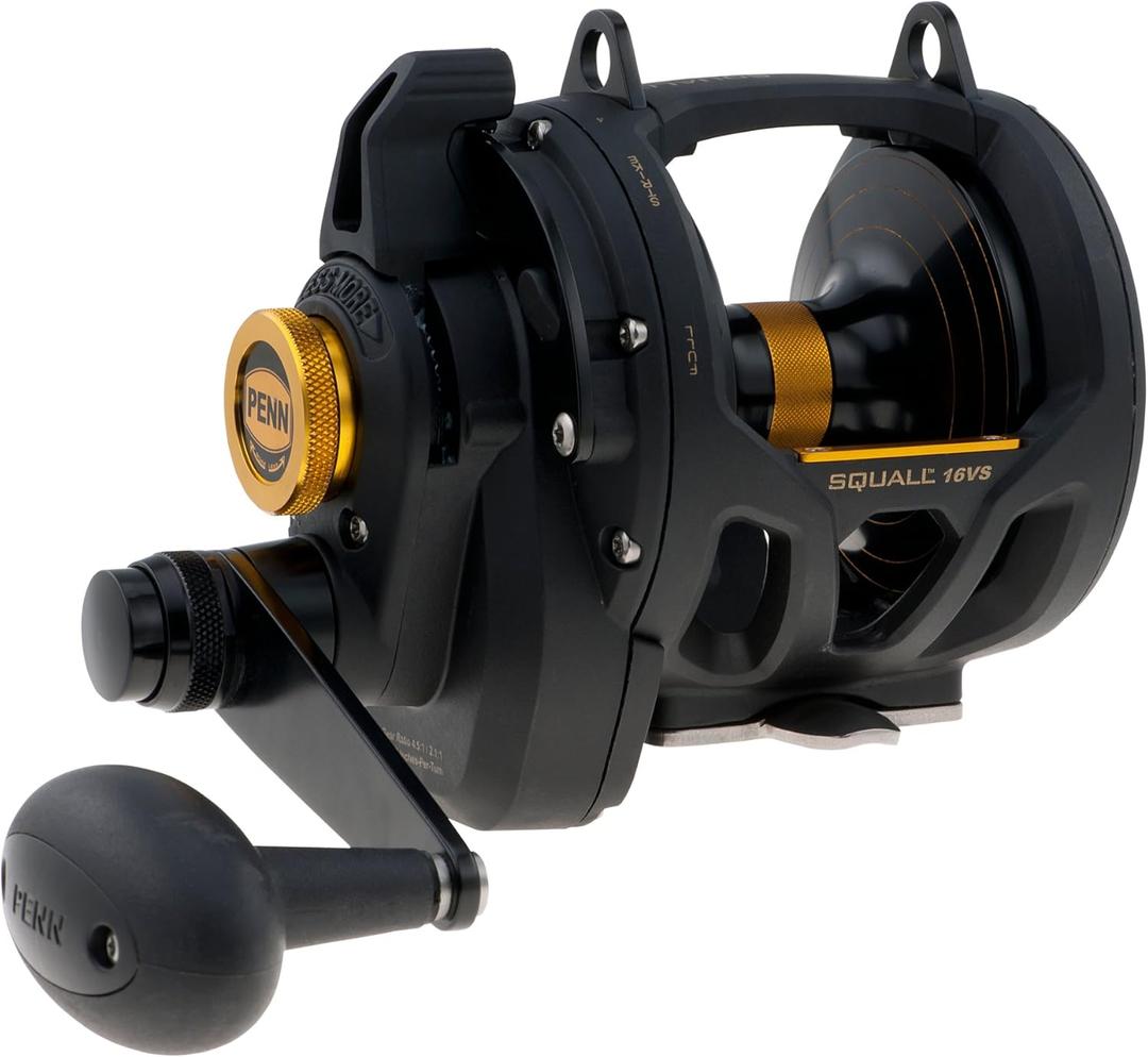 PENN Squall II Lever Drag 2 Speed Conventional Fishing Reel (SQL16VS)