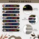 MONALET Gaming Gamer Inspirational Wall Decor for Boys Kids Game Room Playroom Office Nursery, You Are Loved Hanging Wooden Signs Decorations, Positive Affirmations Wall Art Wood Plaque 9Pcs 12x19