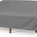 Vailge Heavy Duty Patio Sofa Cover, 100% Waterproof 3-Seater Outdoor Sofa Cover,Lawn Patio Furniture Covers with Air Vent and Handle,79" Wx 37" Dx 35" H,Grey