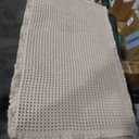 Boho Woven Modern Bath Mat Rugs, Absorbent Non Slip Bathroom Rugs, Soft Washable Bath Rugs with Tassels for Bathroom, Bedroom, Kitchen, Shower, Tub, 18"x30" (2)