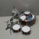 Toy Drum Set for Kids Toddler Jazz Drum Kit with 5 Drums Percussion Musical Instruments Toys for 3 4 5 Year Old Boys Girls Gifts Ages 3-5