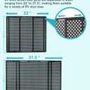 Aluminum Alloy RV Entry Screen Door Grille Adjusts from 22"- 31.5", Adjustable RV Door Screen Protector, Black