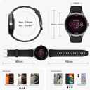 Woneligo Smart Watch for Men,1.57inch AMOLED Touchscreen Fitness Watch for iPhone & Android,Heart Rate/Sp02/Sleep Monitor,110+ Sport Modes IP68 Waterproof Bluetooth Calls,2 Bands (Black, 1.57)