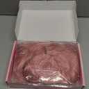 YBYMCAI Long Pink Wavy Wigs for Women Middle Part Pastel Pink Wig 26 inch Natural Curly Synthetic Wig Heat Resistant Fiber Wigs for Daily Party Use