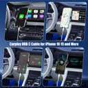 Car Carplay Cable for iPhone 17 16 15, 2-Pack [3.3FT+6FT] 60W USB C to USB C Cable And 2-Pack [3.3FT+6FT] USB A to USB C Cable for iPhone 17 16 15for Galaxy S25 S24, for iPad, for MacBook and More