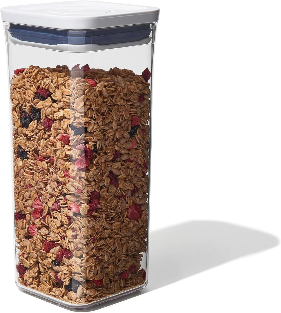 OXO Good Grips POP Container - Airtight Food Storage - Small Square Medium 1.7 Qt Ideal for Granola, Dried Beans and Snacks